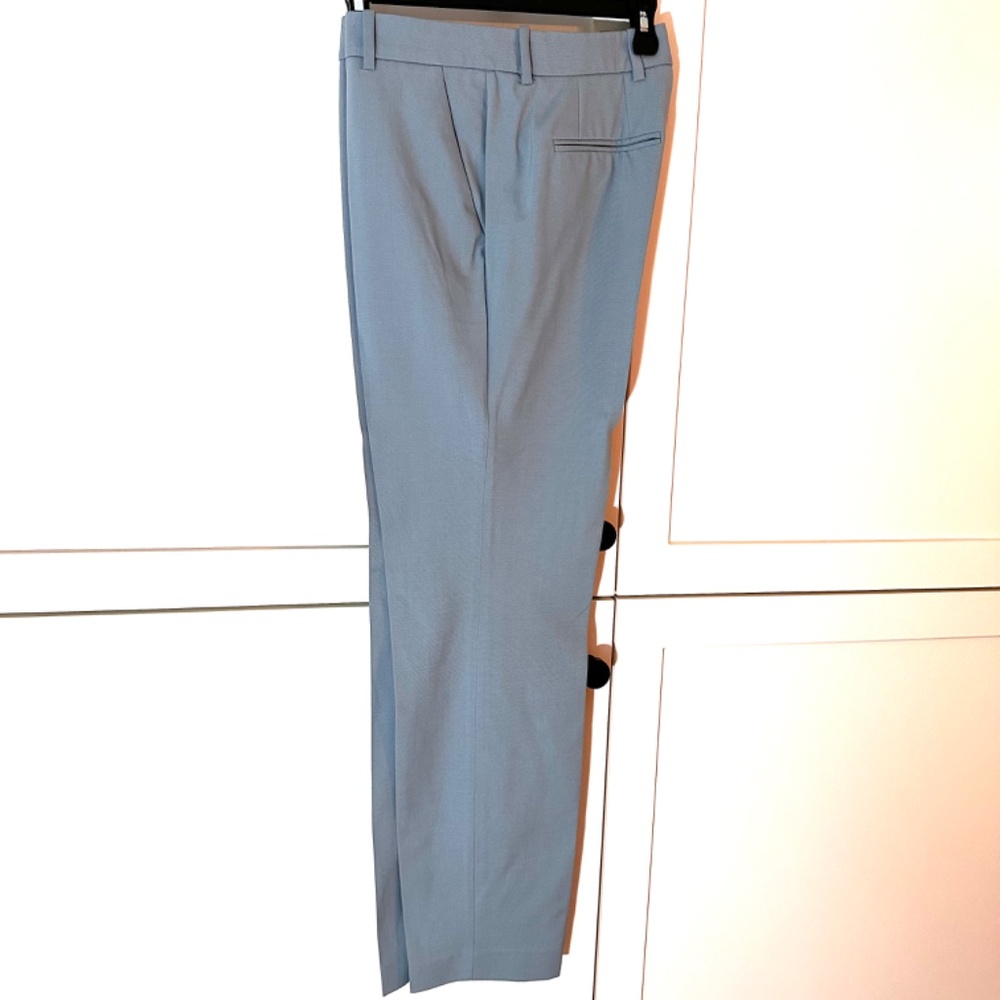 Theyskens' Theory Stretch Wool Dress Pants in robin egg blue-grey; Size US 6